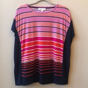 Michael Michael Kors striped flutter top
